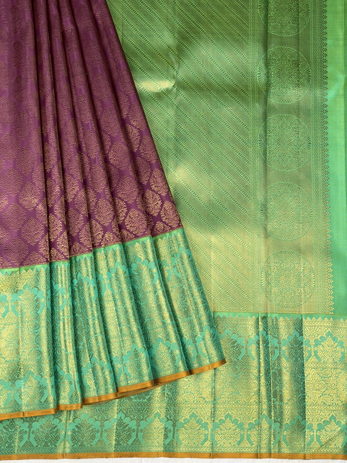 Lavender Kanjeevaram Silk Saree 