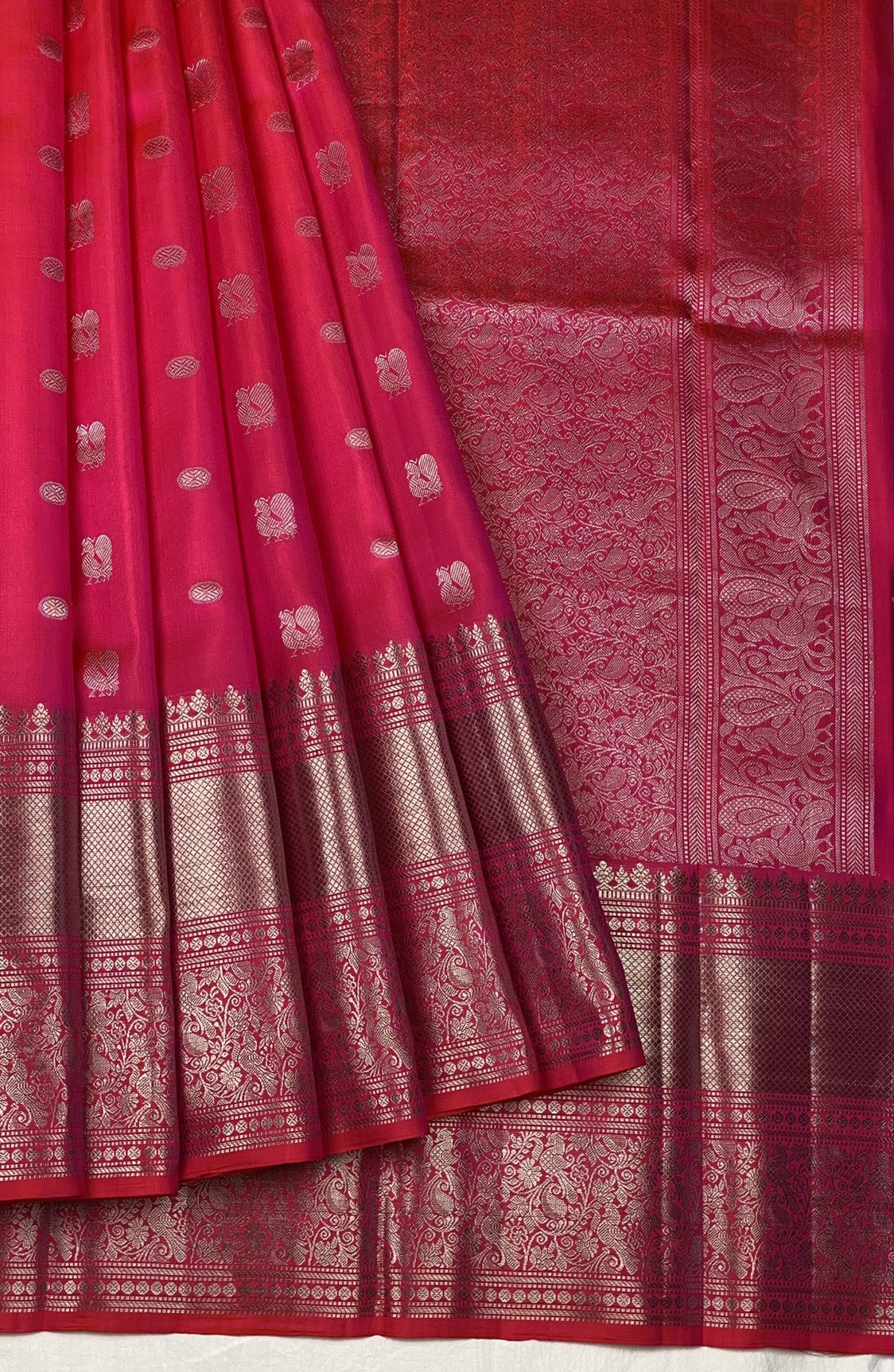 Pink Soft Silk Saree 