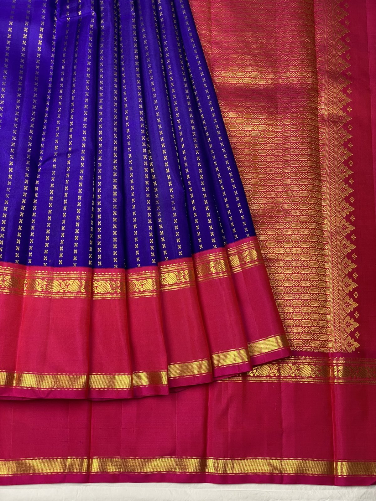 Royal Blue Kanjeevaram Silk Saree