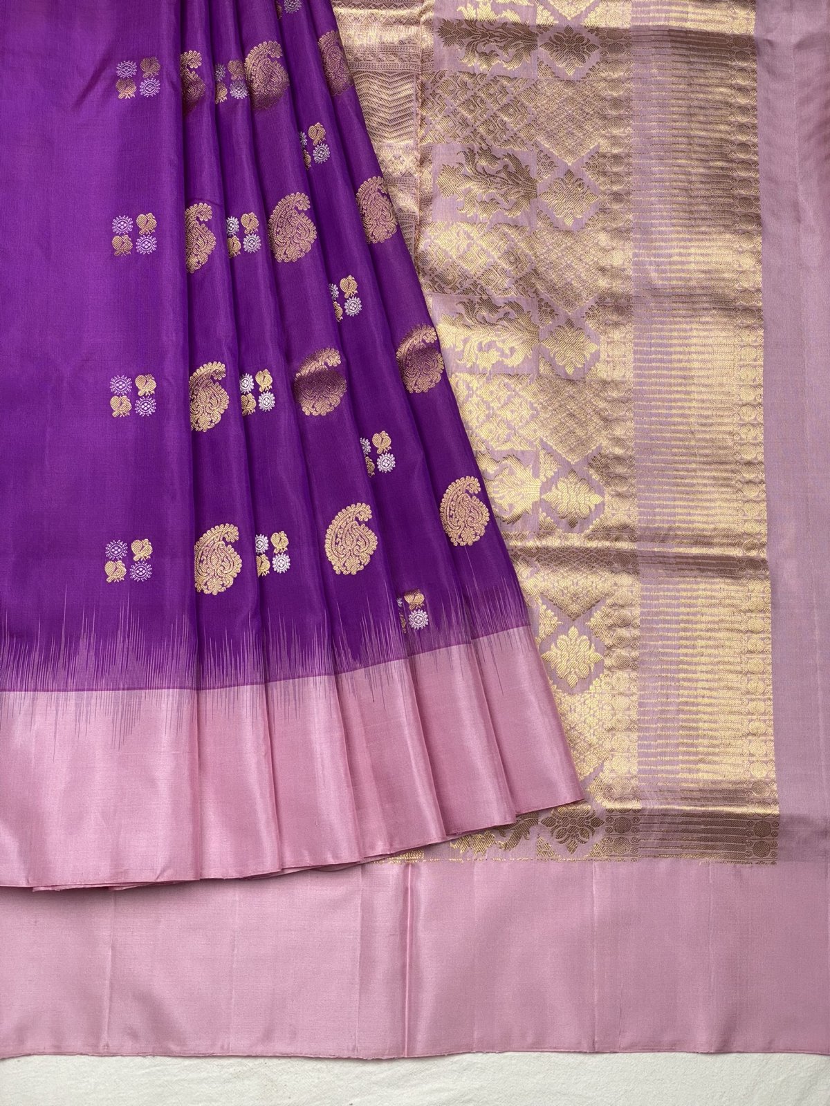 Violet Soft Silk Saree 