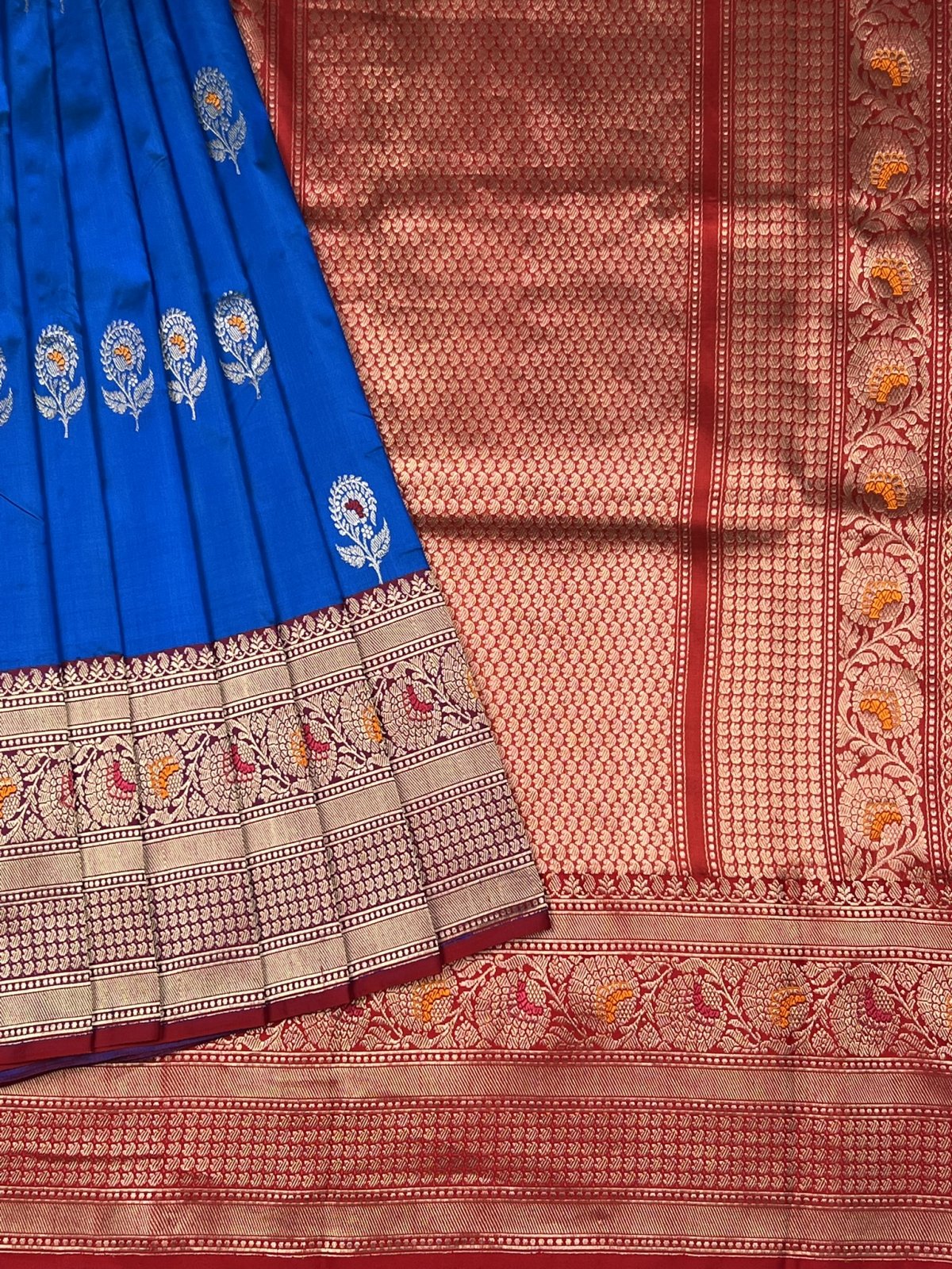 BANARASI BLUE SILK SAREE 