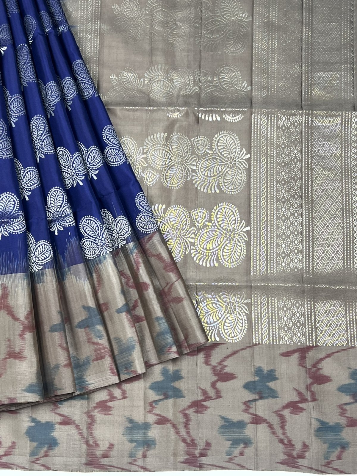 BLUE SOFT SILK SAREE 
