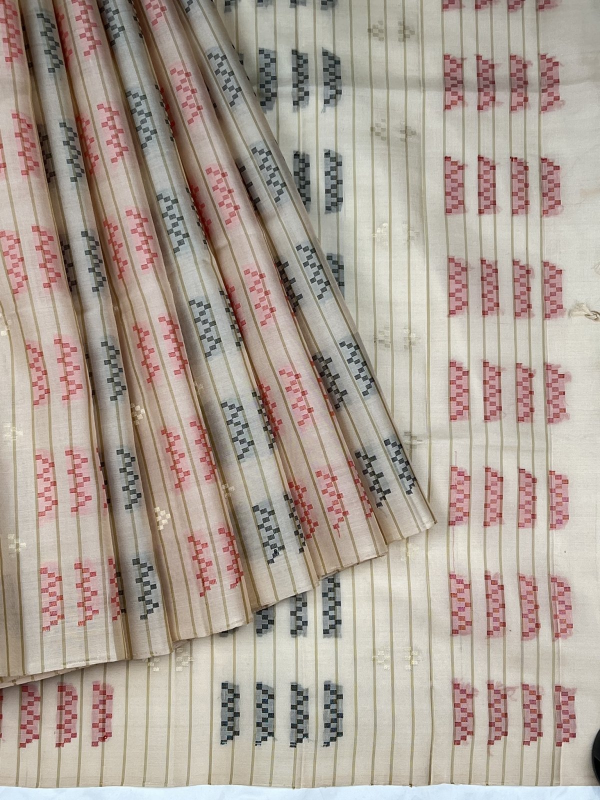 WHITE SOFT SILK SAREE 